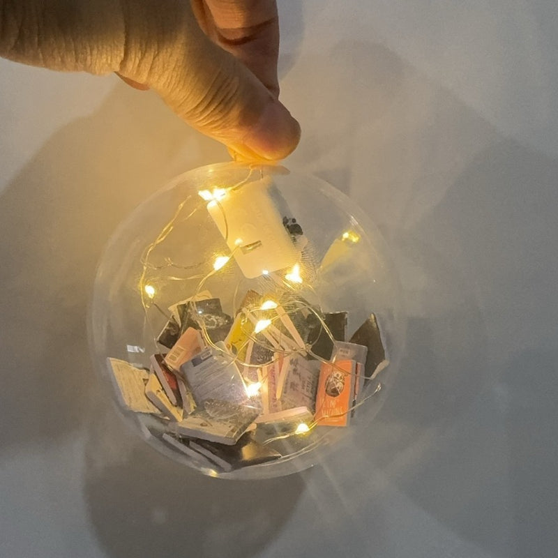 Christmas Decorations Christmas Ball Pendants Full Of Books